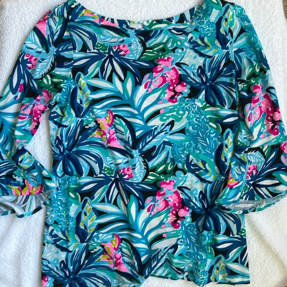 Lilly P 3/4 Flutter- Sleeve Top - Picture 1 of 4